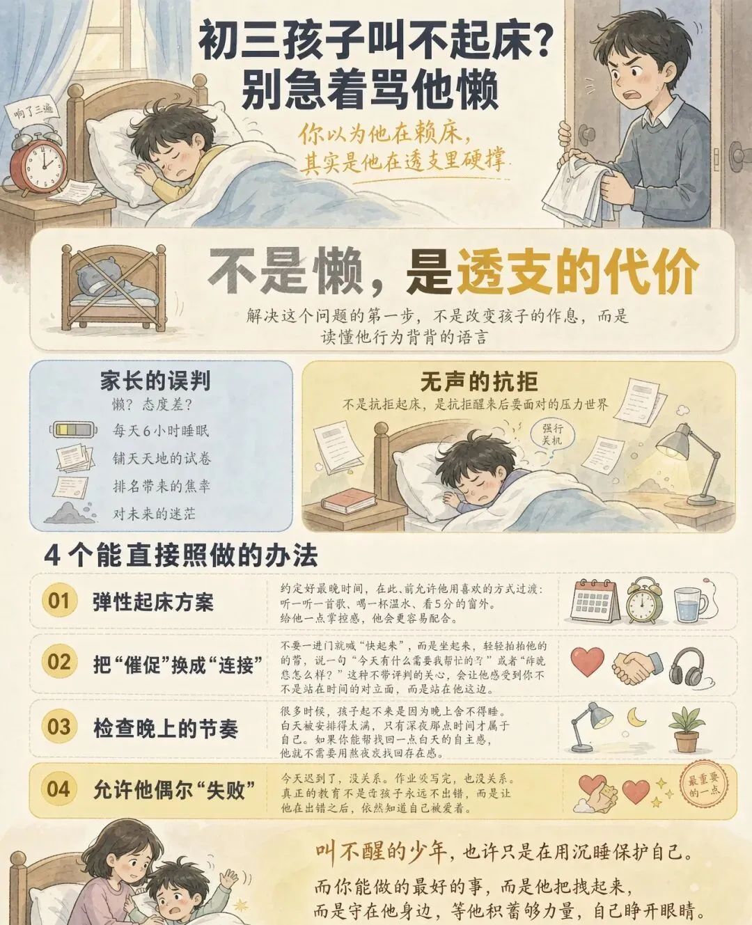 初三孩子“起床难”背后,藏着说不出的求救信号-第1张图片-四季读书网 初三孩子“起床难”背后,藏着说不出的求救信号-第1张图片-四季读书网