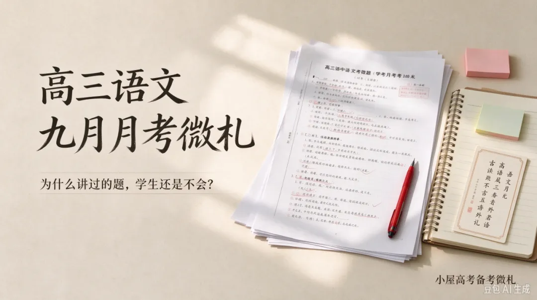 小屋高考备考微扎13|高三语文九月月考小记:为什么讲过的知识,学生还是不会?-第2张图片-四季读书网