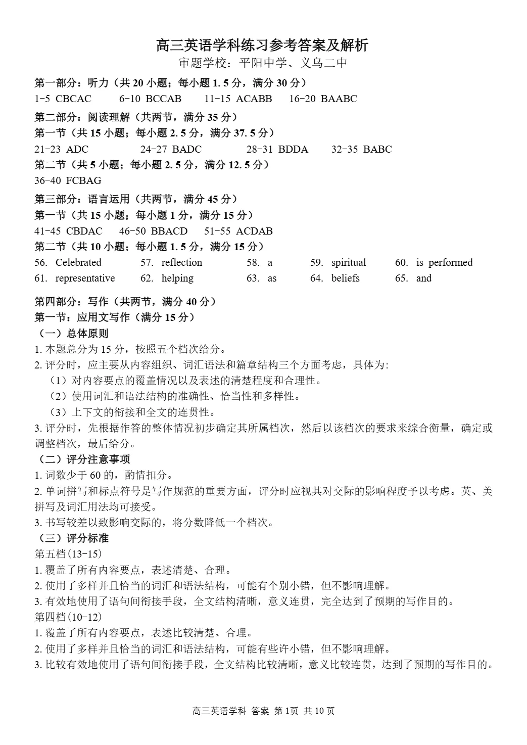 试卷分享:2026-2027学年第一学期浙南名校联盟10月联考高三年级英语-第10张图片-四季读书网 试卷分享:2026-2027学年第一学期浙南名校联盟10月联考高三年级英语-第10张图片-四季读书网