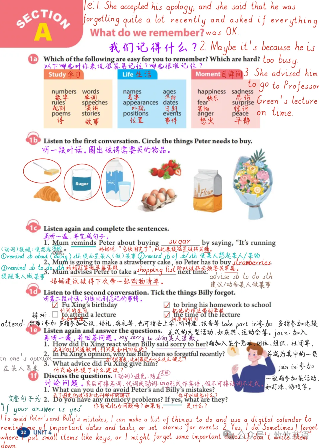 【新初三】新人教九年级(上册)Unit 4 教材自学笔记-第2张图片-四季读书网