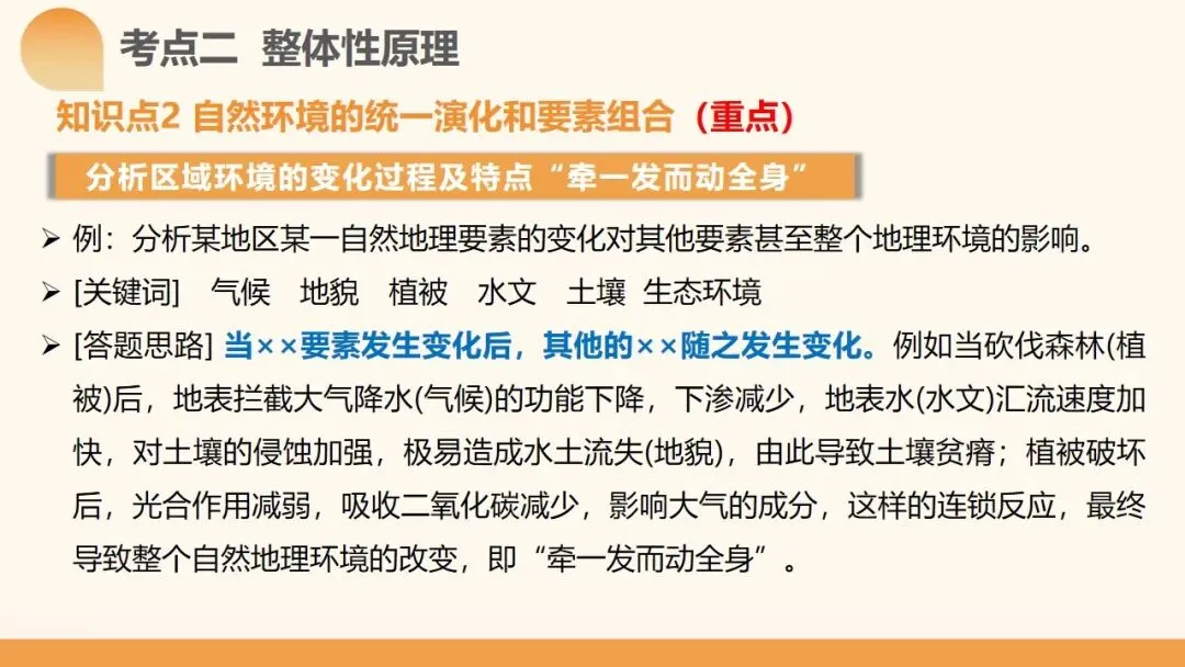 2027年高考地理一轮复习第17讲 自然环境的整体性(新高考新教材课件)学生觉得“会却不会做”?一套“找变量→推变化→串结果”思维搞定-第19张图片-四季读书网