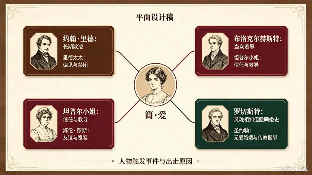 中考绝杀考点|看懂简·爱的4次“出逃”,读懂满分人物形象!次次考、年年考-第2张图片-四季读书网
