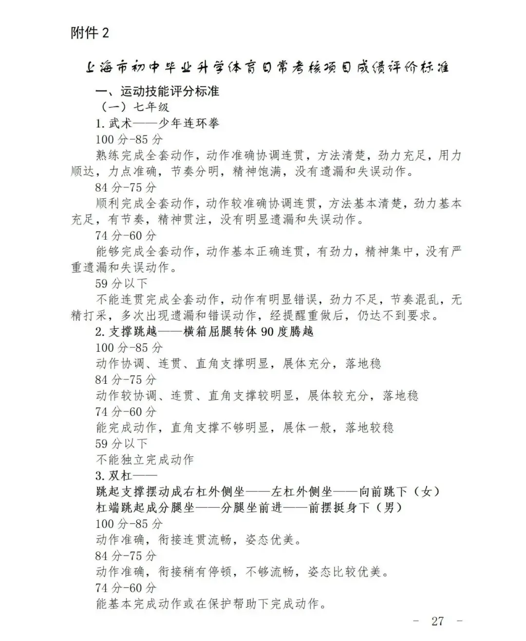 2027上海中考体育评分标准曝光!四大类项目如何选才能拿满分?还有这些赛事满足1项,可申请免考......-第43张图片-四季读书网