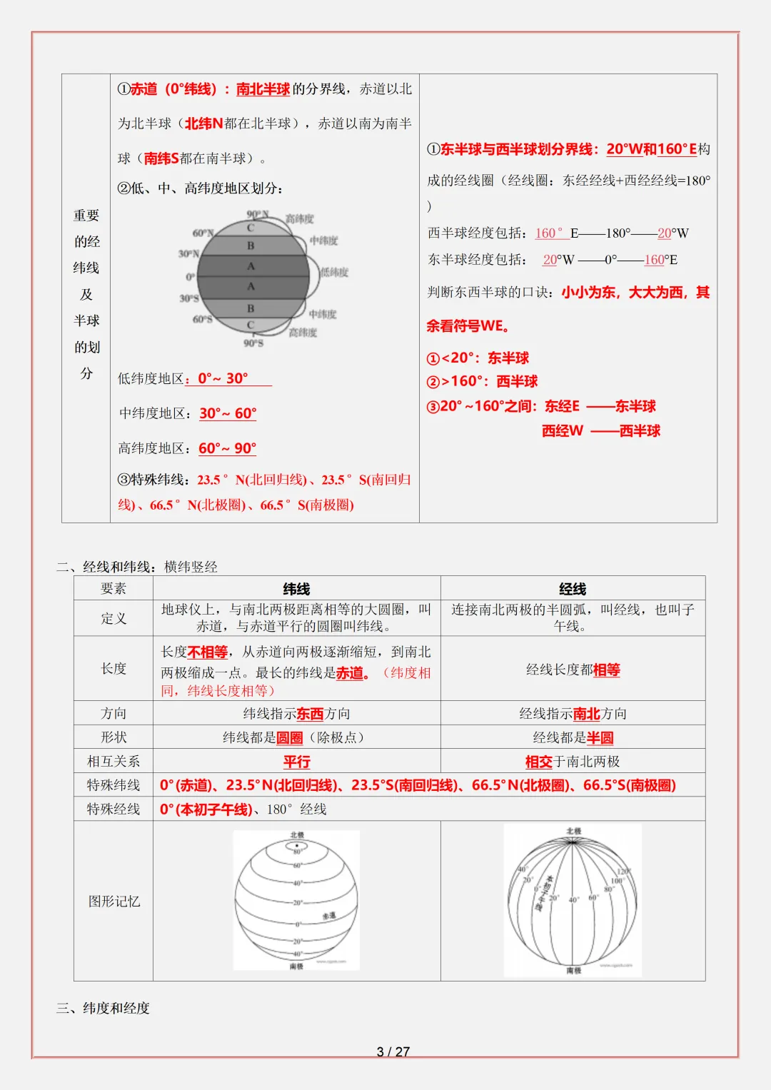 【初一】2026秋七年级上册地理必背考点知识点汇总,有完整版可打印,建议家长领取一份打印给孩子!-第5张图片-四季读书网