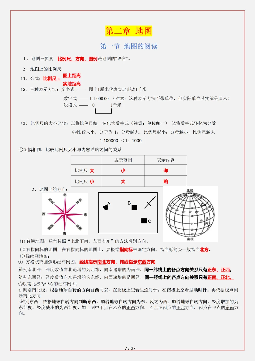 【初一】2026秋七年级上册地理必背考点知识点汇总,有完整版可打印,建议家长领取一份打印给孩子!-第9张图片-四季读书网