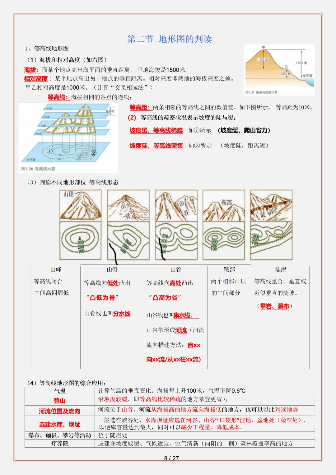 【初一】2026秋七年级上册地理必背考点知识点汇总,有完整版可打印,建议家长领取一份打印给孩子!-第10张图片-四季读书网