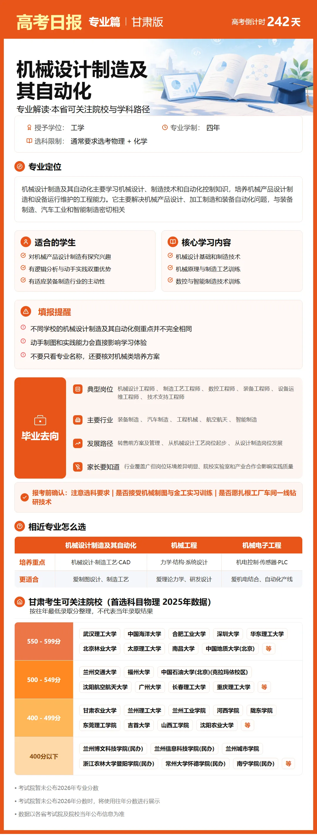 【高考日报】工科硬核专业|机械设计制造及其自动化,解锁智能制造赛道-第2张图片-四季读书网