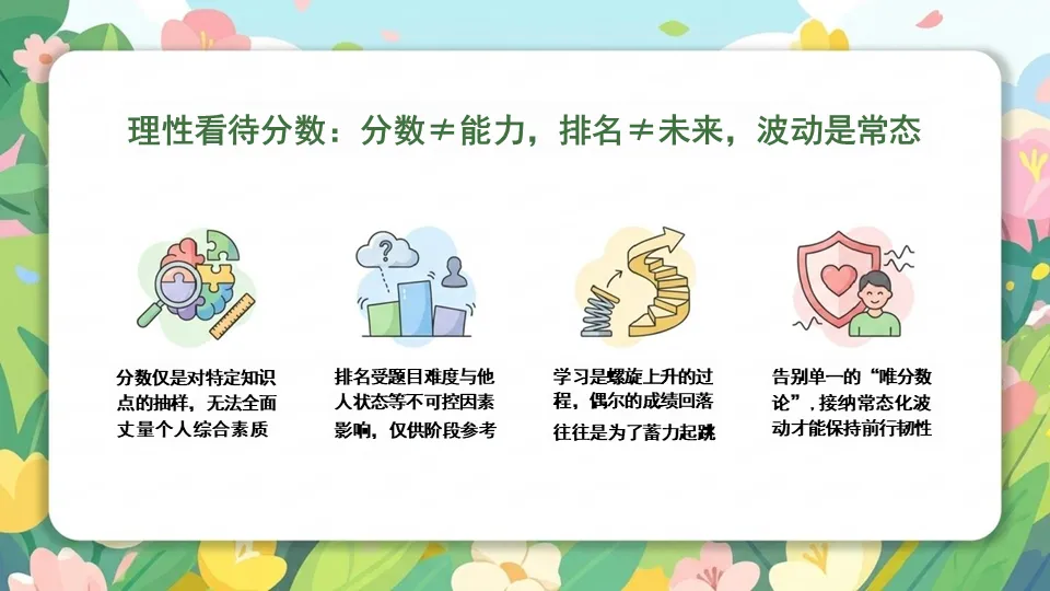 期中考后状态调节主题班会PPT——复盘蓄力,向阳前行-第12张图片-四季读书网
