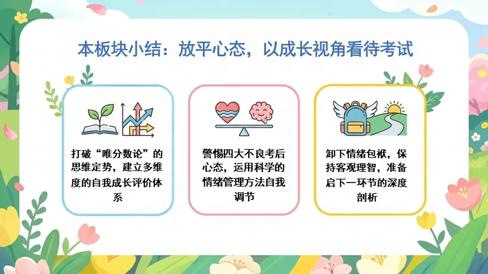 期中考后状态调节主题班会PPT——复盘蓄力,向阳前行-第13张图片-四季读书网