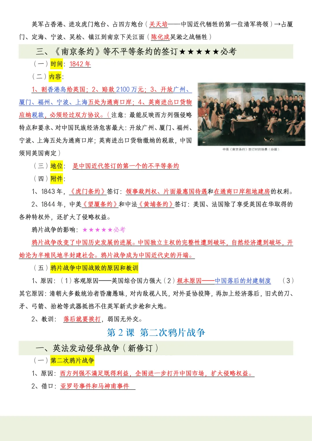 【初二】2026新教材八上历史全册必背考点知识点梳理汇总(高清版可打印)-第6张图片-四季读书网