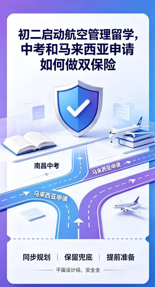 初二启动航空管理留学,中考和马来西亚申请如何做双保险-第1张图片-四季读书网