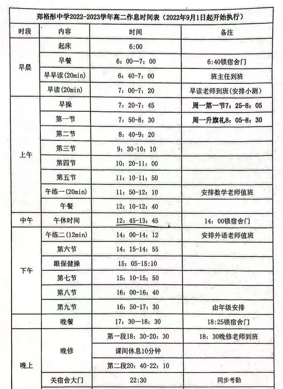 初三生择校必看!佛山各高中作息大盘点!早6晚11是标配?-第4张图片-四季读书网
