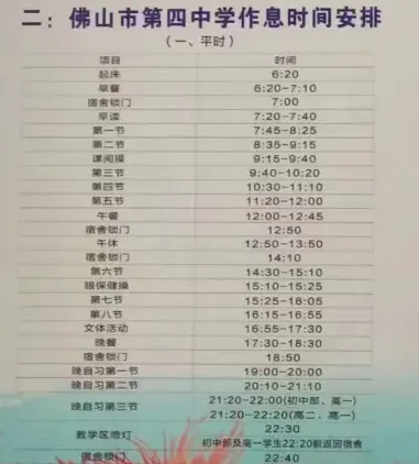 初三生择校必看!佛山各高中作息大盘点!早6晚11是标配?-第38张图片-四季读书网