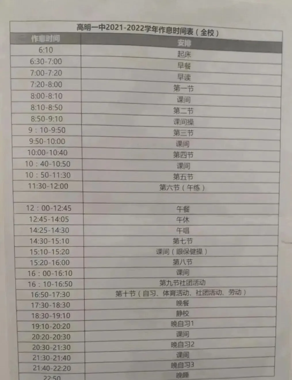 初三生择校必看!佛山各高中作息大盘点!早6晚11是标配?-第46张图片-四季读书网