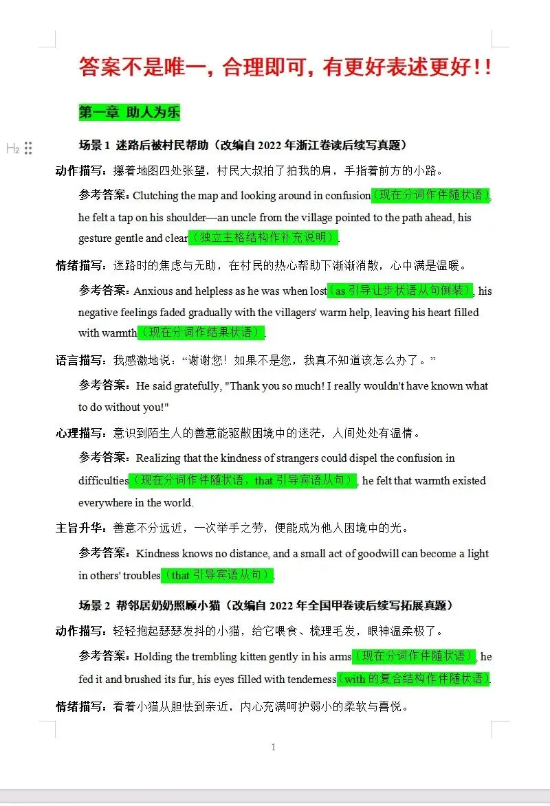 用119套微场景+54套真题拆解突破读后续写学习瓶颈!-第6张图片-四季读书网