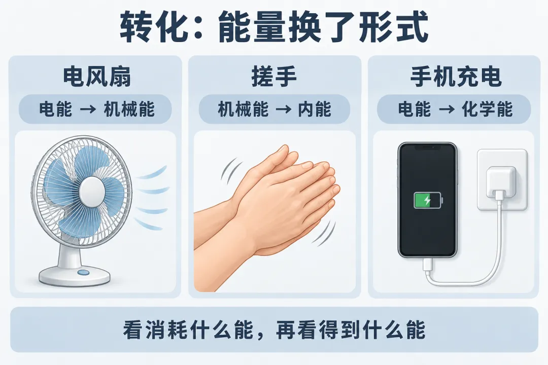 初三物理 | 3条线索帮孩子搞定能量转化与守恒-第2张图片-四季读书网
