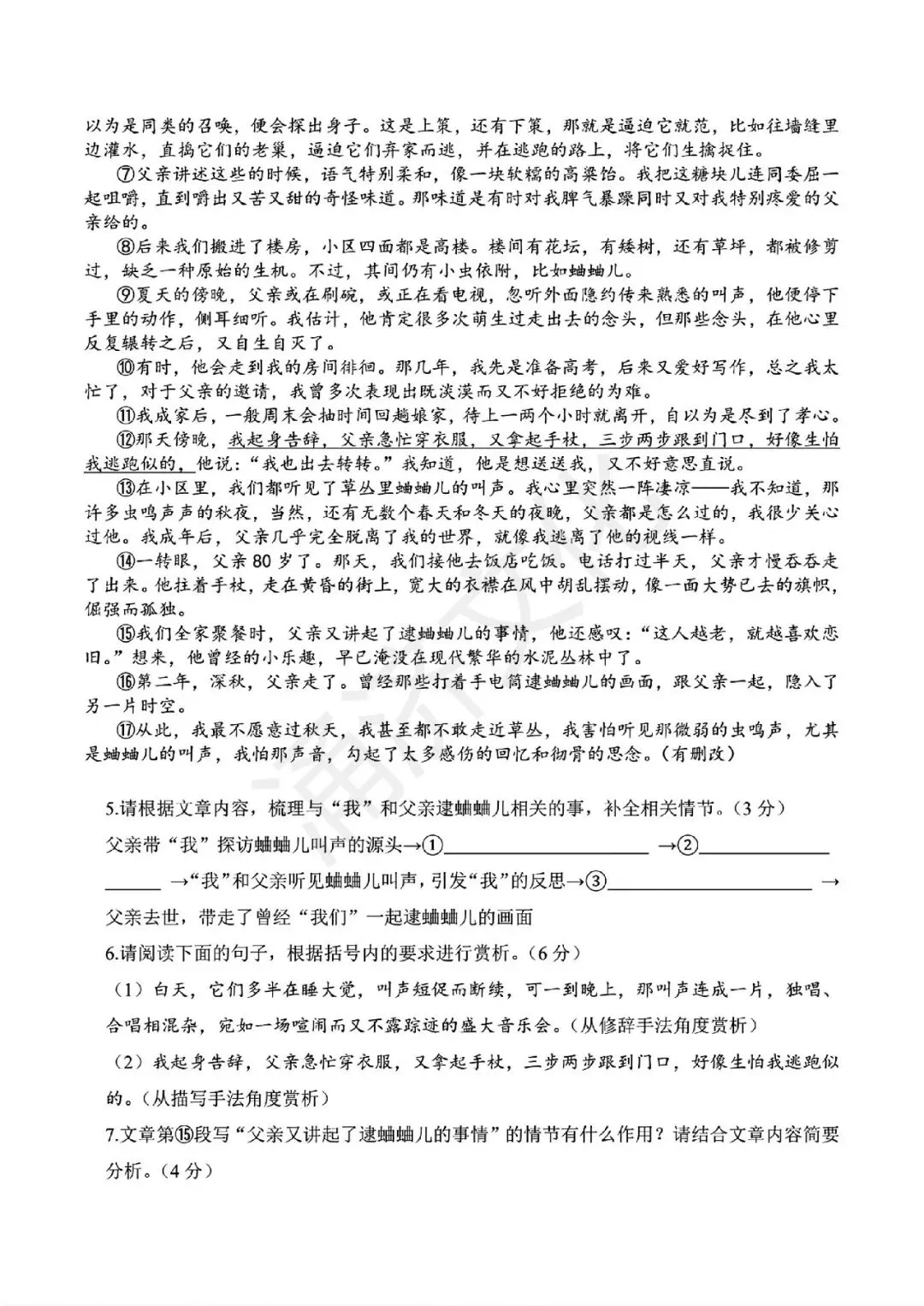 初一期中冲刺|2025学年鄞州十三校联考7上期中(全科试题+答案)-第33张图片-四季读书网