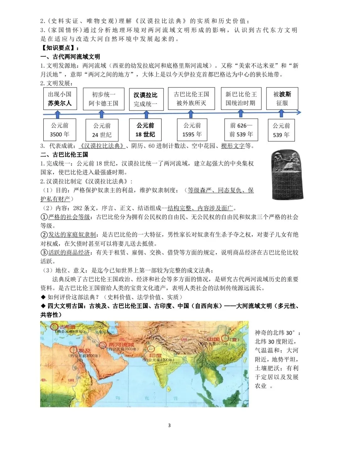 深圳初三上学期历史背诵提纲,电子打印版!考点一目了然-第5张图片-四季读书网