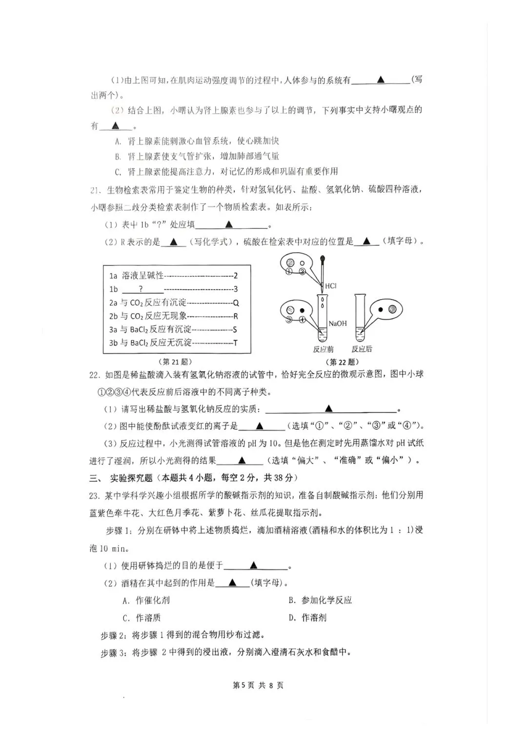2026.10鄞州区曙光中学等初三联考月考试卷-第7张图片-四季读书网 2026.10鄞州区曙光中学等初三联考月考试卷-第7张图片-四季读书网