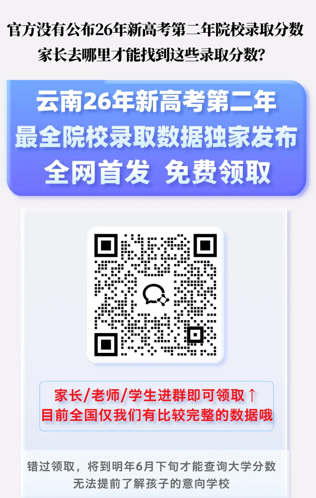 云南27年新高考,一定会涨分的9类院校,退档滑档调剂风险大!-第2张图片-四季读书网