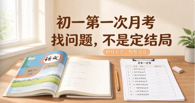 初一第一次月考即将开盲盒!作为过来人,真心劝家长降低期待-第2张图片-四季读书网