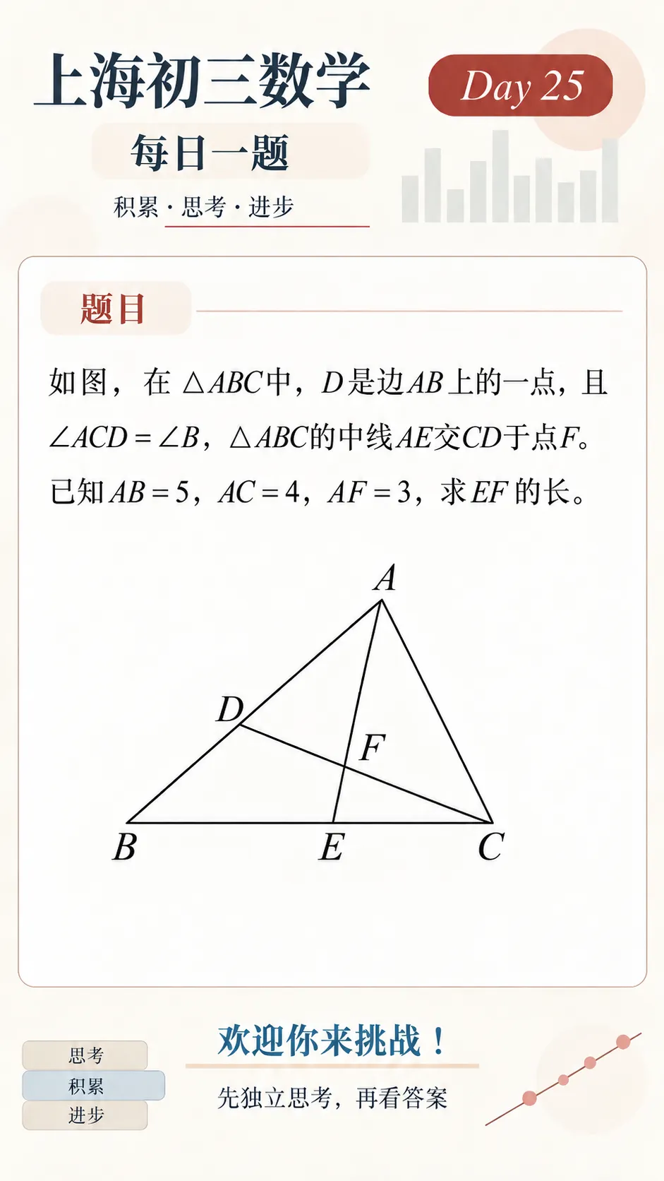 中考数学压轴题每日一题day25-第1张图片-四季读书网