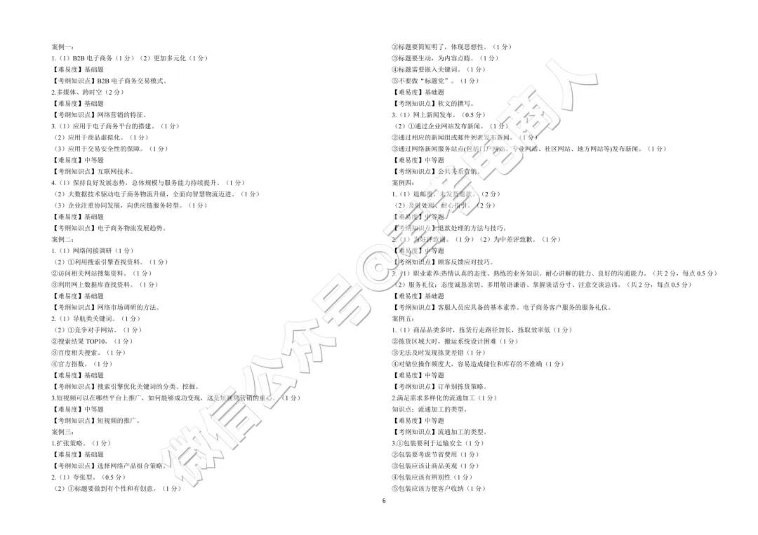 2026山东春考电子商务第三次模拟考试题及答案-第20张图片-四季读书网