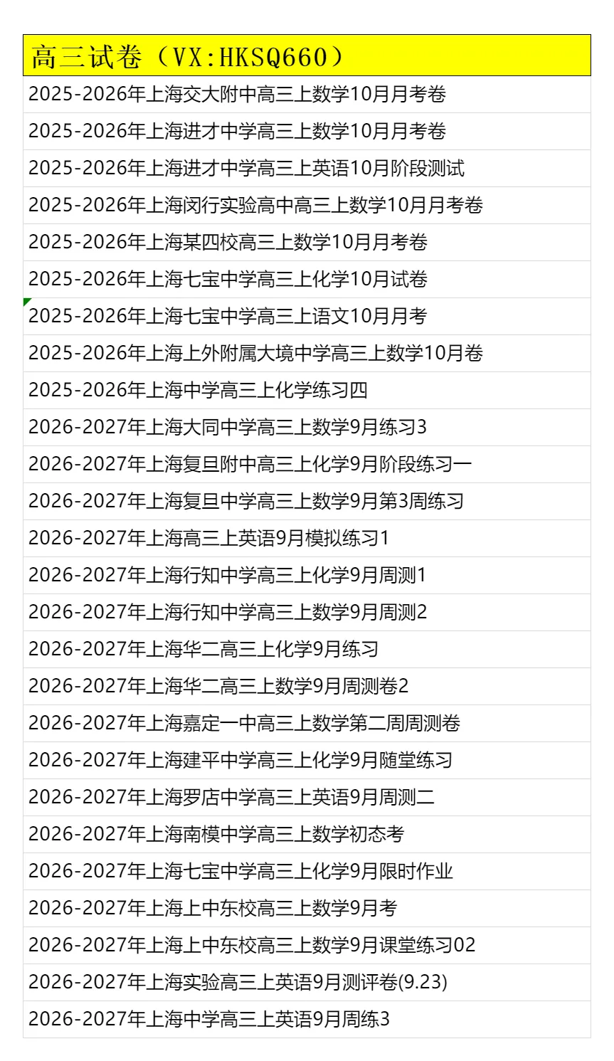 姗姗来迟10月试卷订阅上线,已更新一批-第4张图片-四季读书网