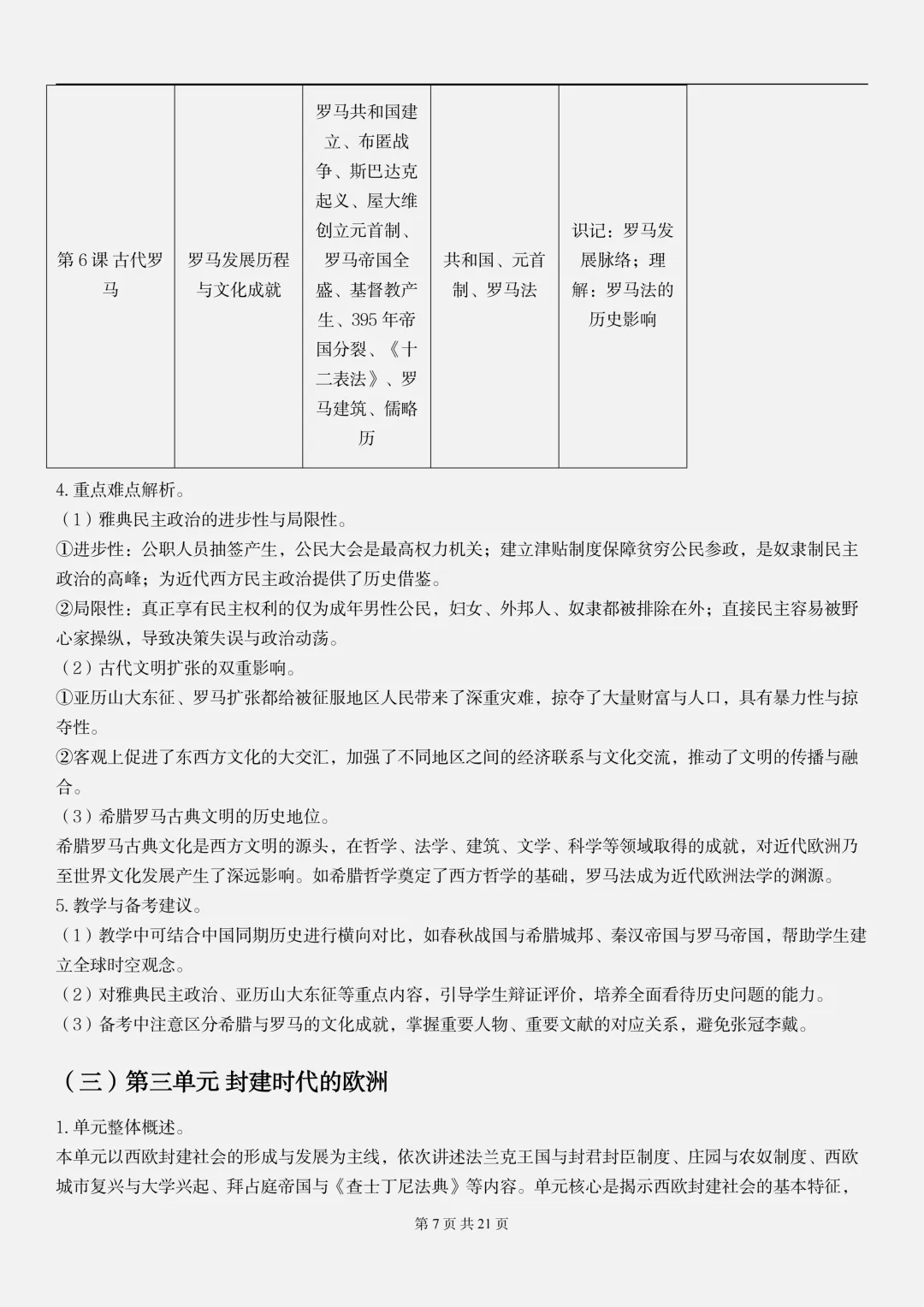 【初二】2026新教材八上历史全册重点知识点梳理汇总背诵版(高清版可打印)-第11张图片-四季读书网