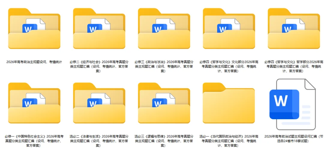 2026年高考政治真题分类主观题汇编与考情统计(7本书8个模块)-第34张图片-四季读书网 2026年高考政治真题分类主观题汇编与考情统计(7本书8个模块)-第34张图片-四季读书网