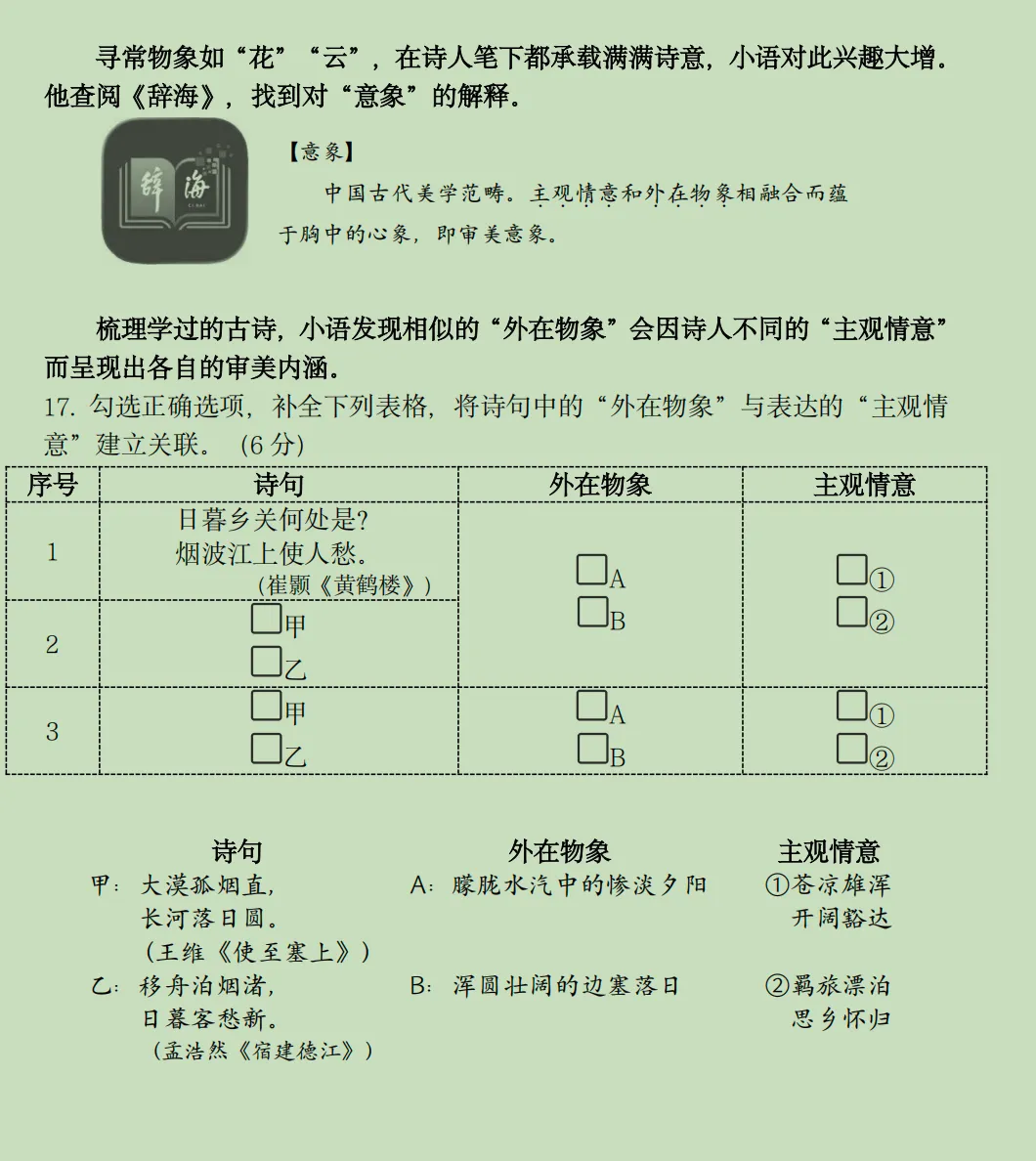 夸夸普陀初三区统考试卷,solo起来了~-第8张图片-四季读书网 夸夸普陀初三区统考试卷,solo起来了~-第8张图片-四季读书网