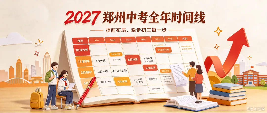 2027郑州中考全年时间线|一张表看懂初三全年关键节点,家长别错过!-第1张图片-四季读书网