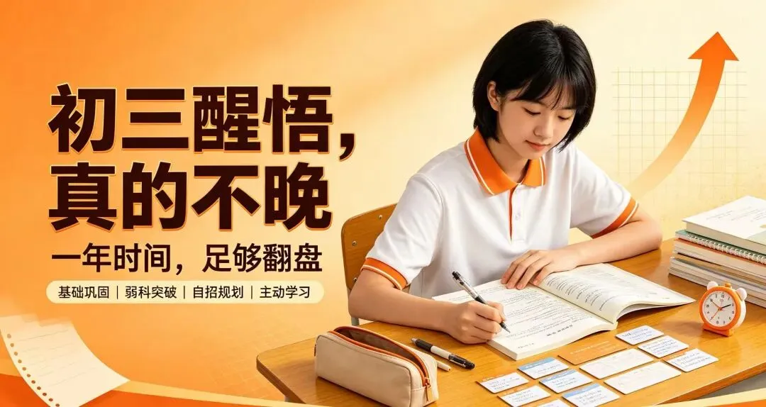 初三才醒悟、基础差还有救吗?4个逆袭方法,帮初三普娃最后翻盘!-第1张图片-四季读书网
