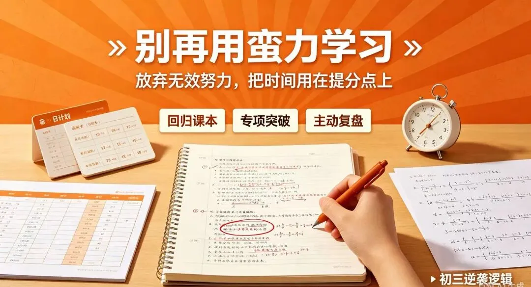 初三才醒悟、基础差还有救吗?4个逆袭方法,帮初三普娃最后翻盘!-第3张图片-四季读书网