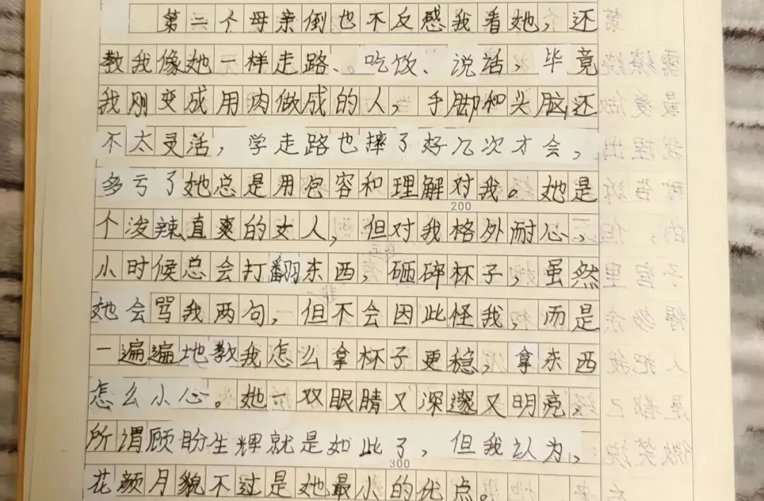 初一作文《我的母亲》爆火:全网点赞,写尽文化、亲情与家国.-第2张图片-四季读书网