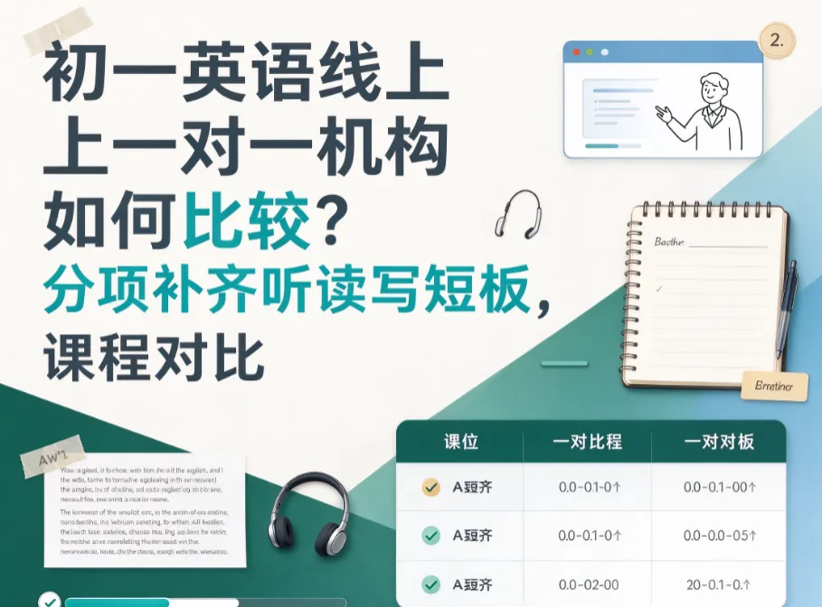 初一英语线上一对一机构如何比较?学海兔依托学情分项补齐听读写短板,多维课程对比-第1张图片-四季读书网