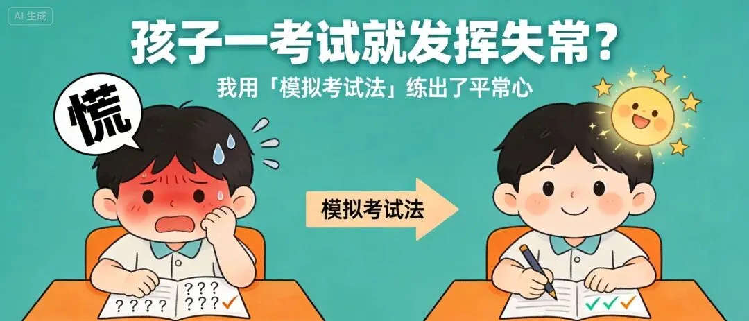 孩子一考试就发挥失常?我用「模拟考试法」练出了平常心-第1张图片-四季读书网