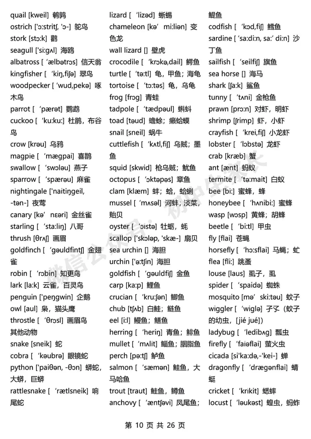初一到初三上下全册单词背诵版,可下载打印!赶紧替孩子收藏!-第11张图片-四季读书网 初一到初三上下全册单词背诵版,可下载打印!赶紧替孩子收藏!-第11张图片-四季读书网