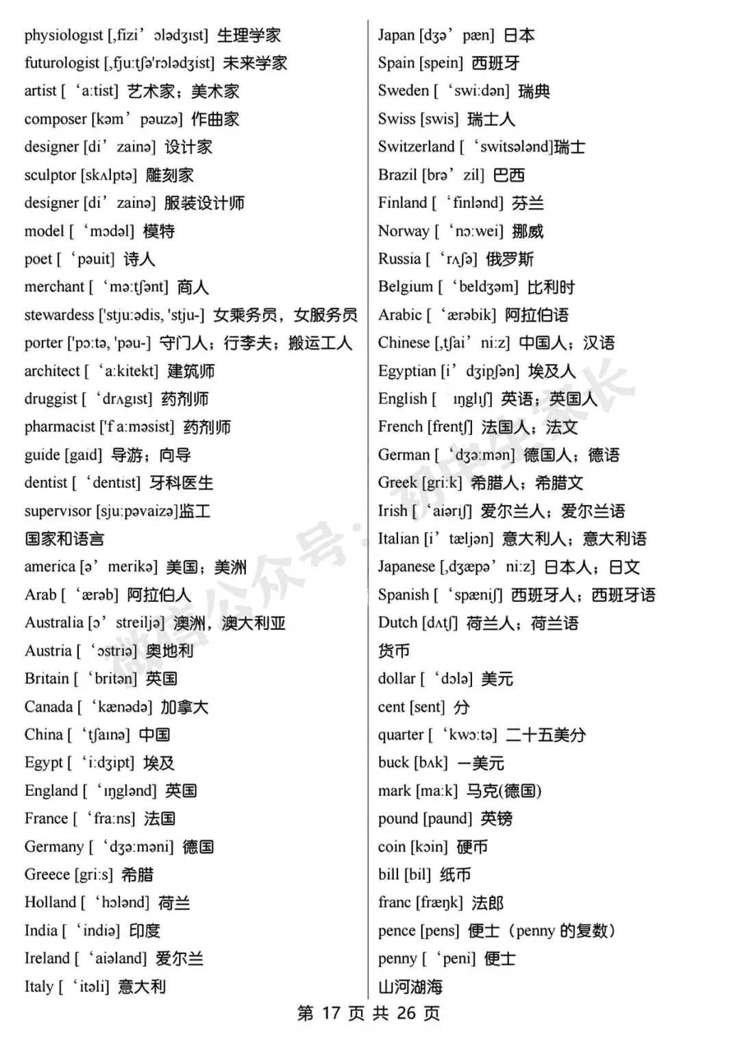 初一到初三上下全册单词背诵版,可下载打印!赶紧替孩子收藏!-第18张图片-四季读书网 初一到初三上下全册单词背诵版,可下载打印!赶紧替孩子收藏!-第18张图片-四季读书网
