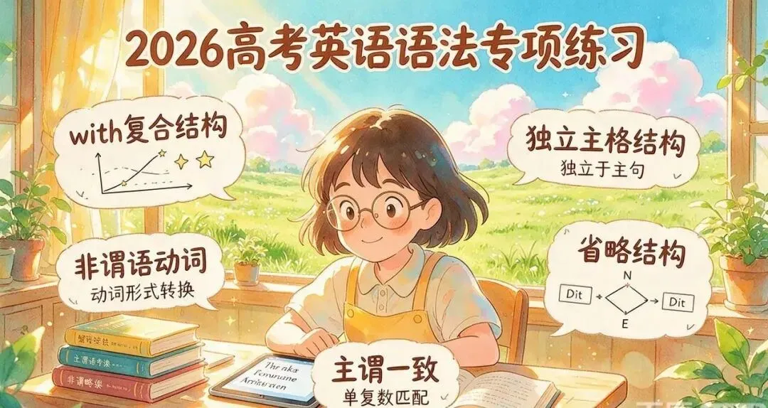 2026英语真题同源核心语法专项练习-第1张图片-四季读书网 2026英语真题同源核心语法专项练习-第1张图片-四季读书网