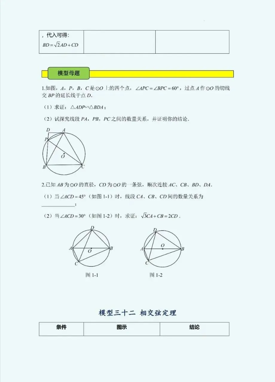 中考数学几何题型合集-第18张图片-四季读书网