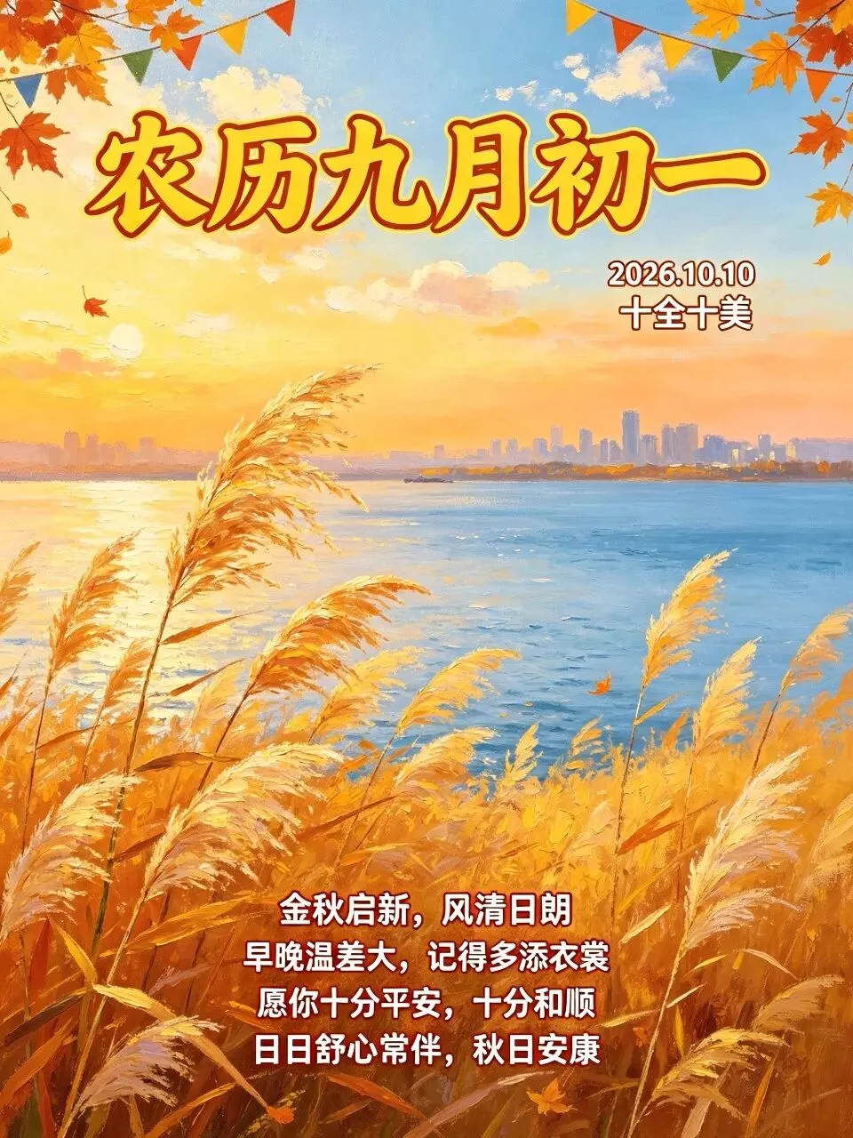 诗词|农历九月初一,愿您身体硬朗,心情舒畅,财源广进,福寿绵长-第4张图片-四季读书网