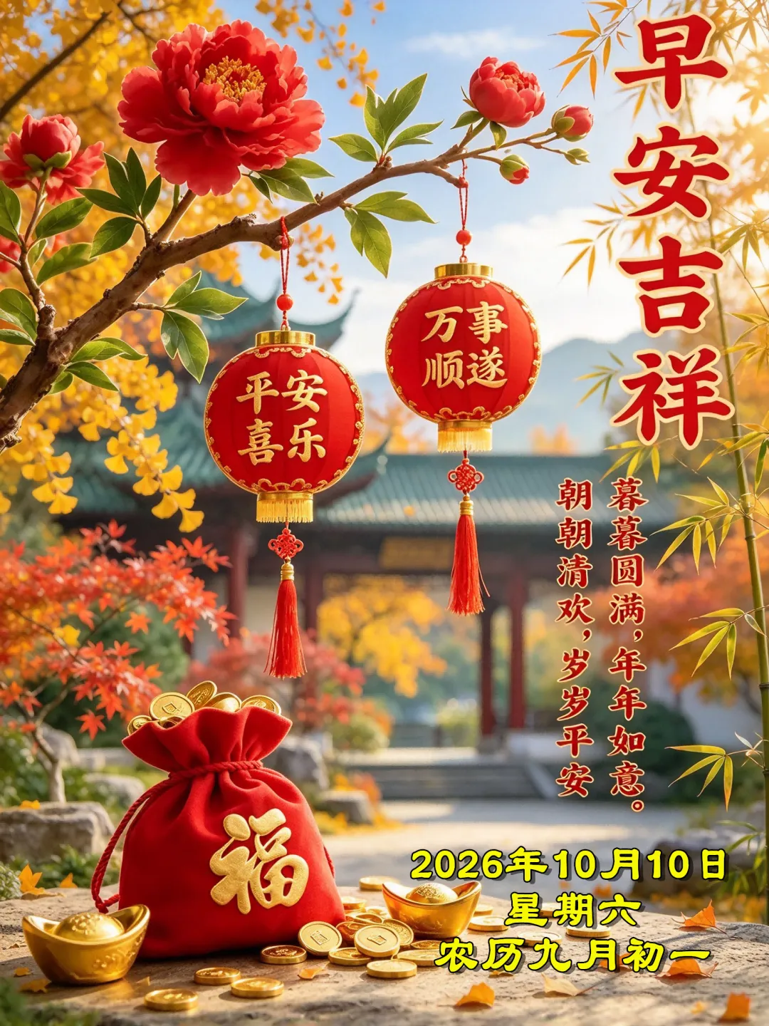 农历九月初一朔日,新月新生,愿你十全十美,福气满满,平安顺遂,万事可期-第7张图片-四季读书网