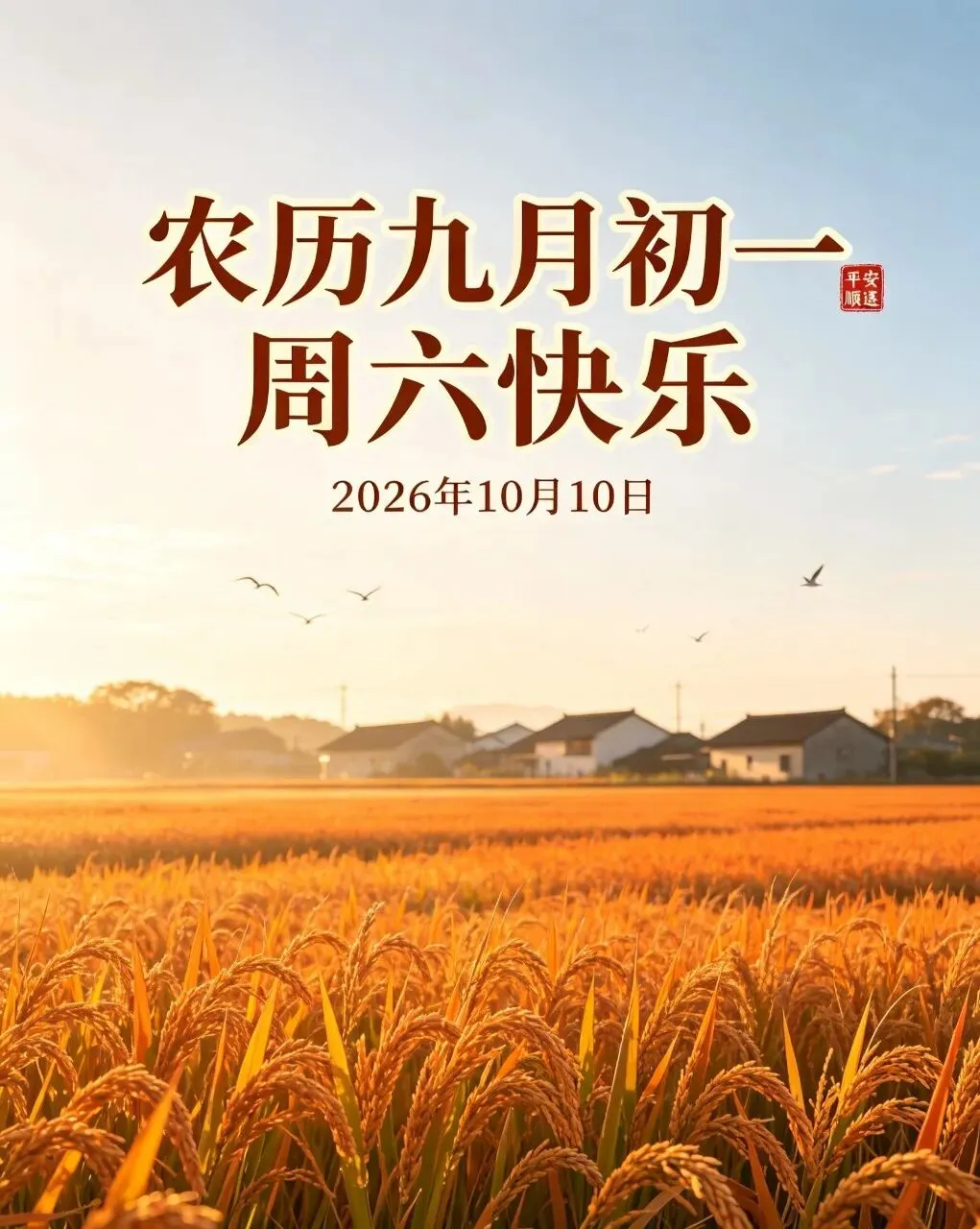 农历九月初一,愿您秋启新章纳福,十全十美伴身旁,岁岁身安康,事事皆顺祥.-第3张图片-四季读书网
