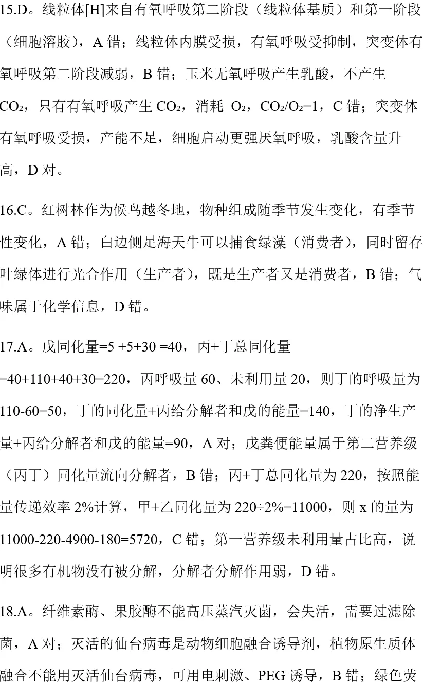 2026年10月浙江天域联盟高三生物试卷、答案和解析(质量高推荐做!)-第2张图片-四季读书网