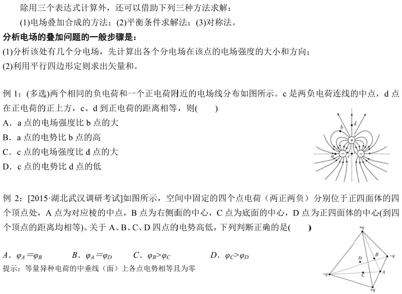 高考物理静电场常见9类题型解题思路分析(附例题)-第1张图片-四季读书网