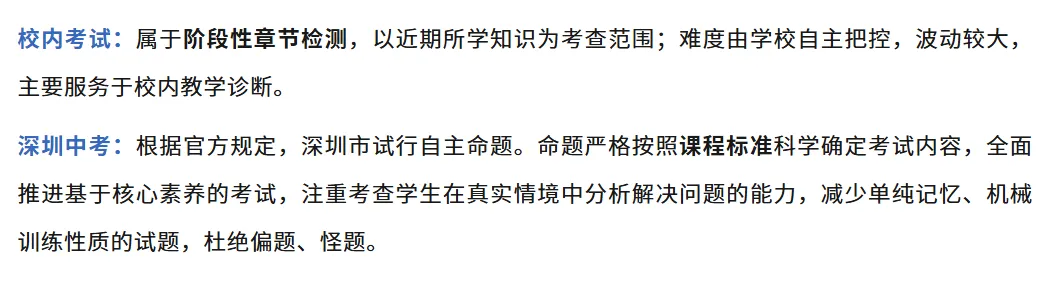 深圳初三生须知:别被校内月考带偏节奏,中考备考对标什么得要分清!建议收藏!-第2张图片-四季读书网 深圳初三生须知:别被校内月考带偏节奏,中考备考对标什么得要分清!建议收藏!-第2张图片-四季读书网
