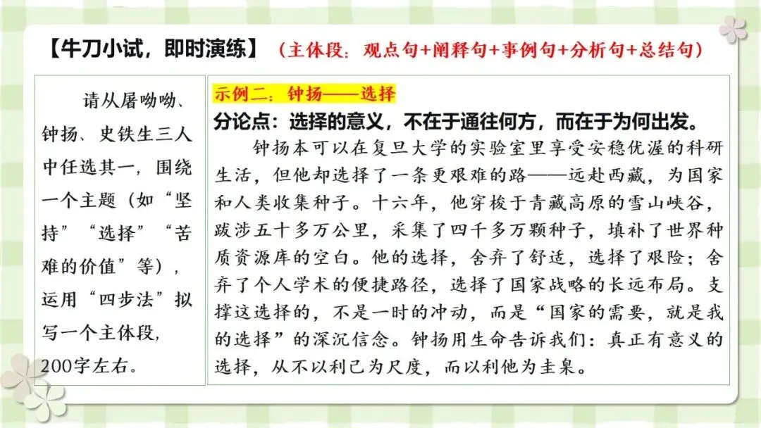 2027届高考写作指导:议论文素材的精准适配与灵活运用-第10张图片-四季读书网