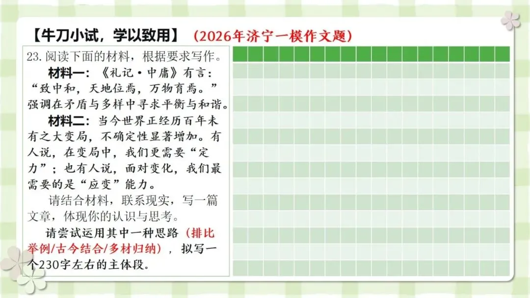 2027届高考写作指导:议论文素材的精准适配与灵活运用-第15张图片-四季读书网