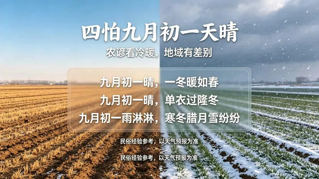 农历九月初一,老话“九月怕初一”,到底怕啥?看完涨见识-第3张图片-四季读书网